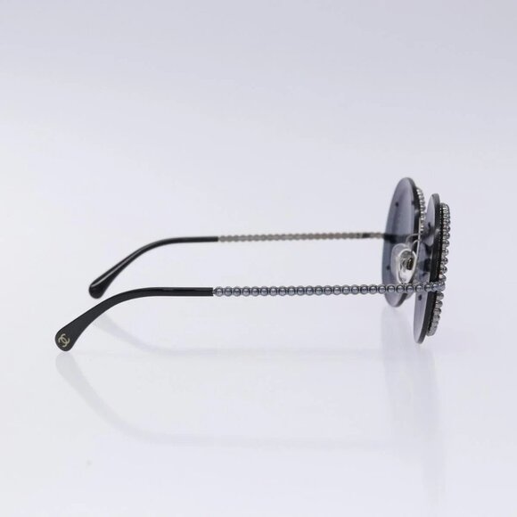 CHANEL Sunglasses plastic Black CC Auth 131207V - Picture 4 of 13